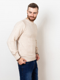 Джемпер ISSA Plus модель GN4-78_beige Фото