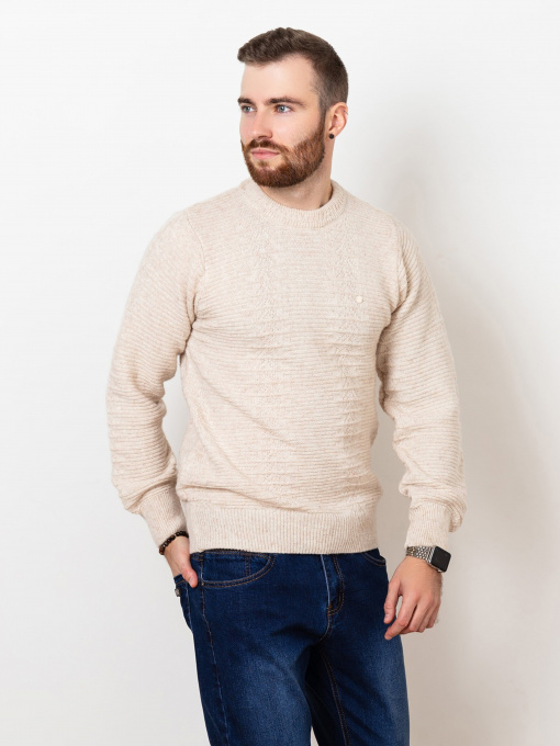 Джемпер ISSA Plus модель GN4-78_beige Фото