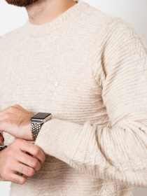 Джемпер ISSA Plus модель GN4-78_beige Джемпер ISSA Plus модель GN4-78_beige Фото