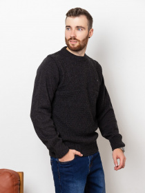 Джемпер ISSA Plus модель GN4-79_black Джемпер ISSA Plus модель GN4-79_black Фото