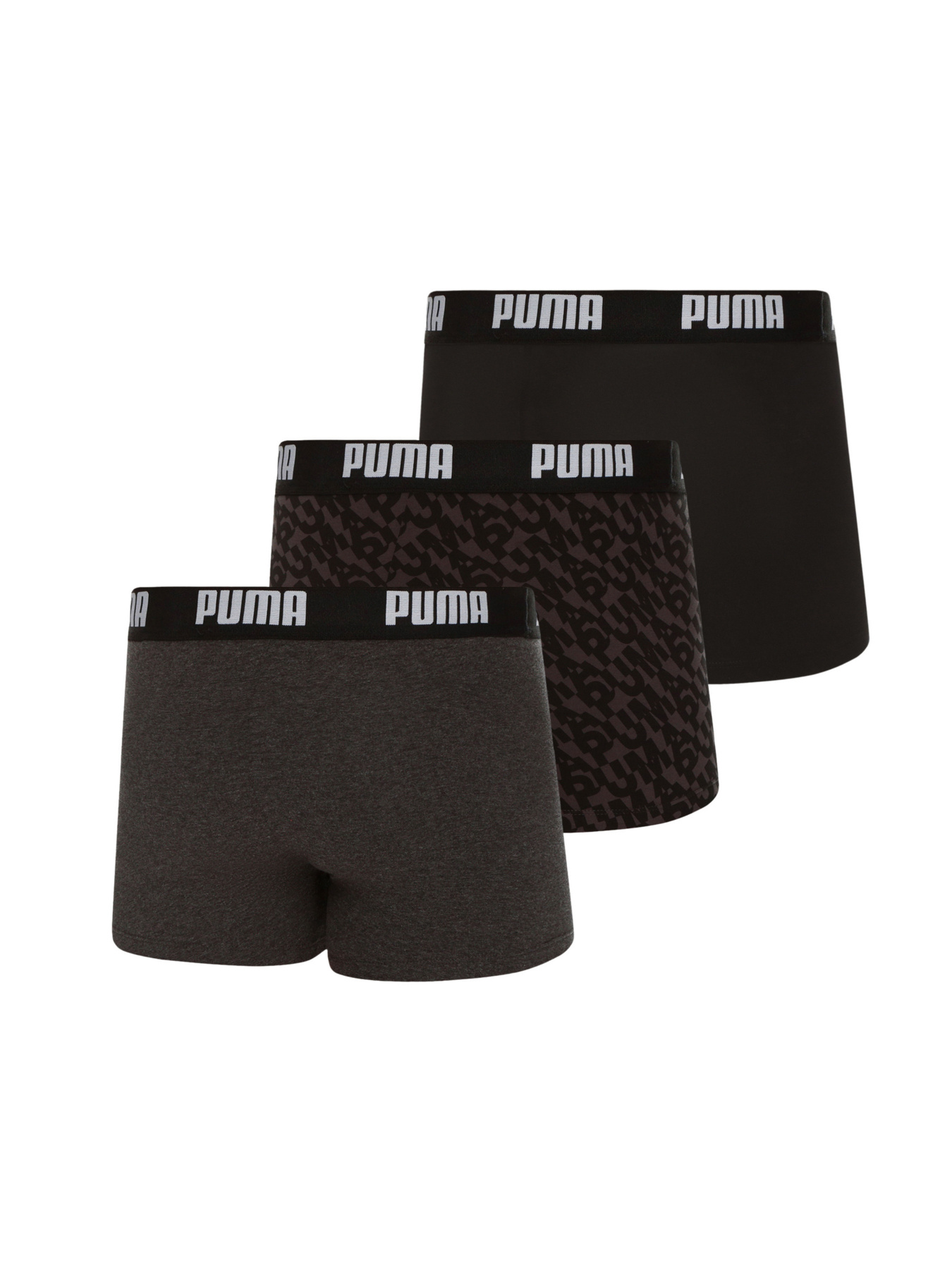 Трусы PUMA Men Boxer Logo Aop 3p модель 935332 Фото