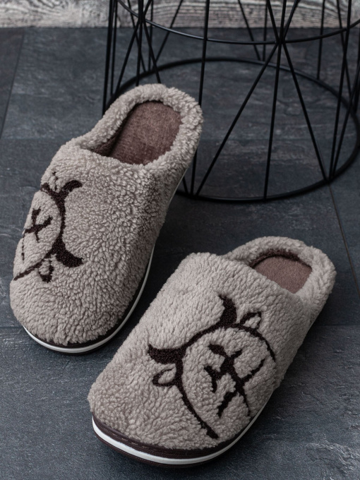 Тапки ISSA Plus модель GOB3-03_brown Фото