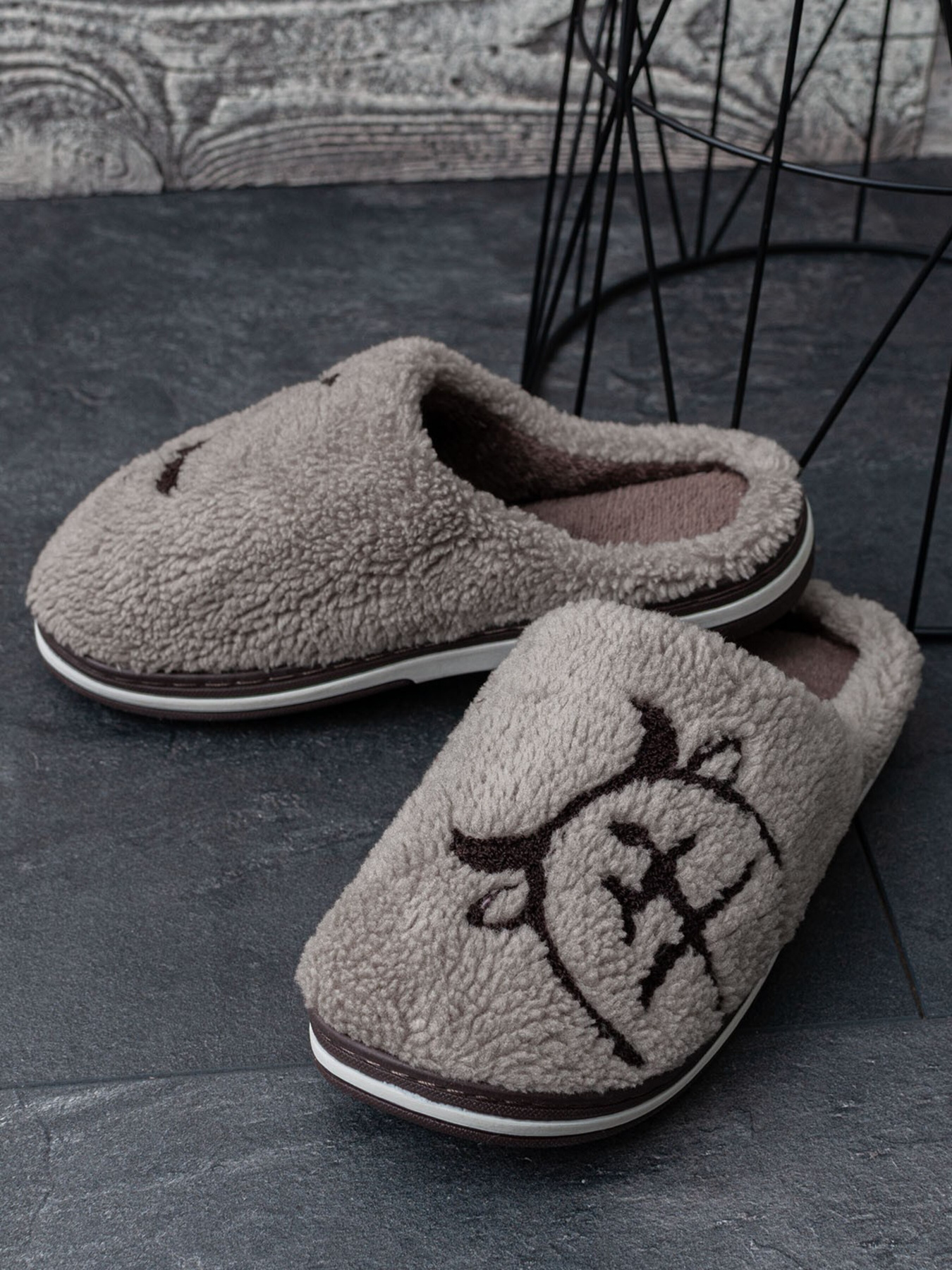 Тапки ISSA Plus модель GOB3-03_brown Фото