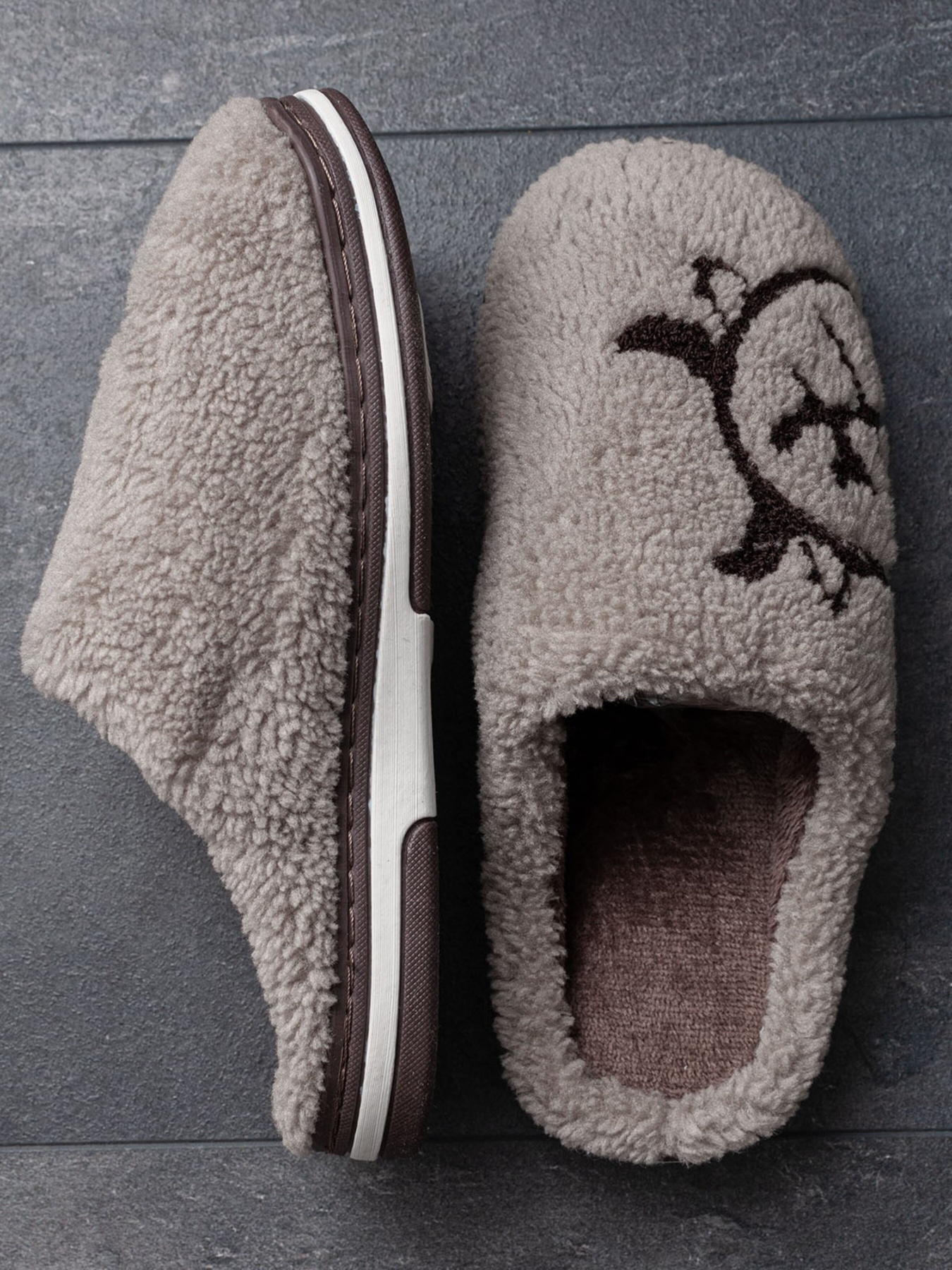 Тапки ISSA Plus модель GOB3-03_brown Фото