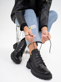 Черевики ISSA Plus модель OB2-124_black. Черевики ISSA Plus модель OB2-124_black. Фото