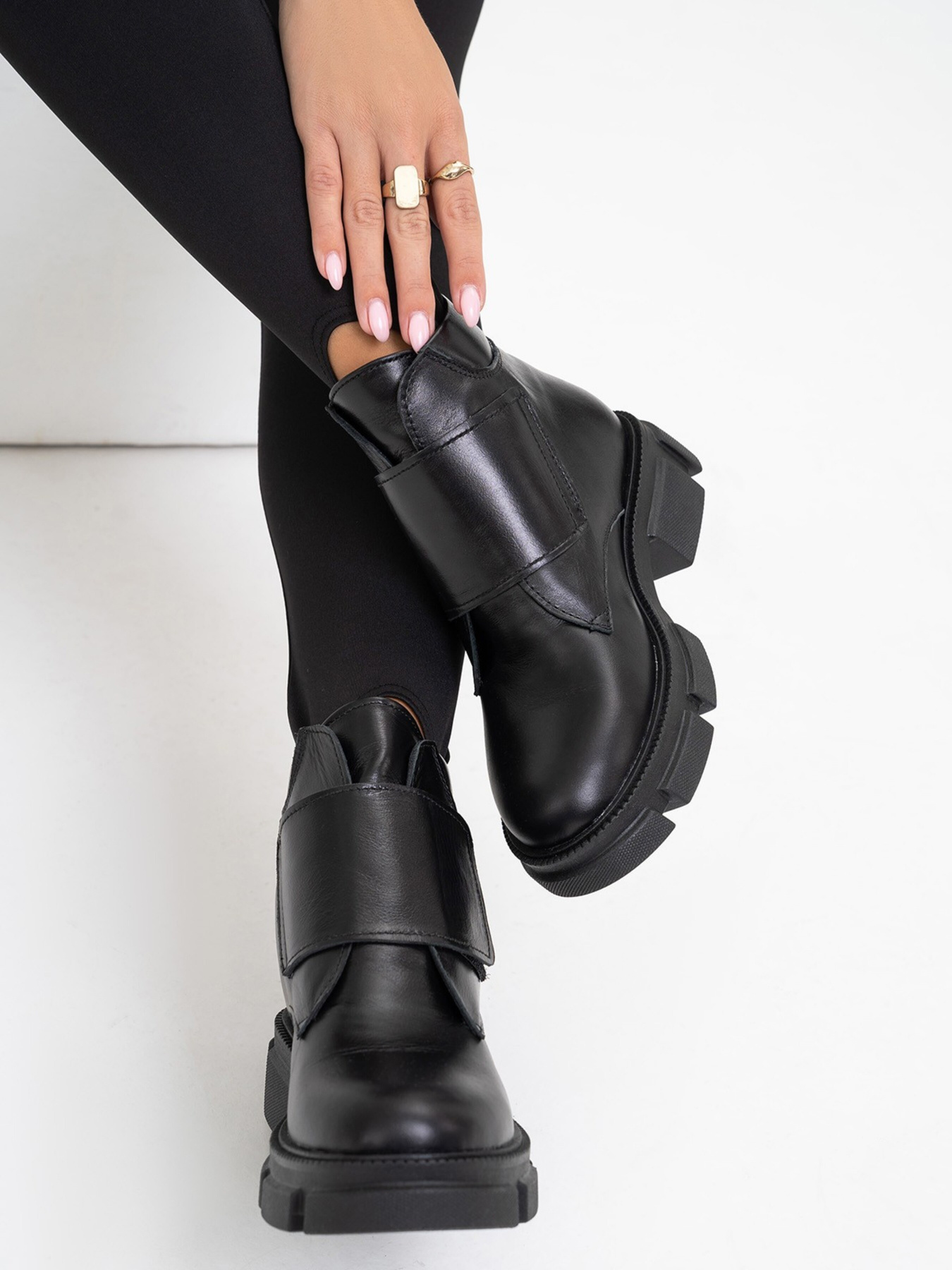 Ботинки ISSA Plus модель OB2-127_black. Фото