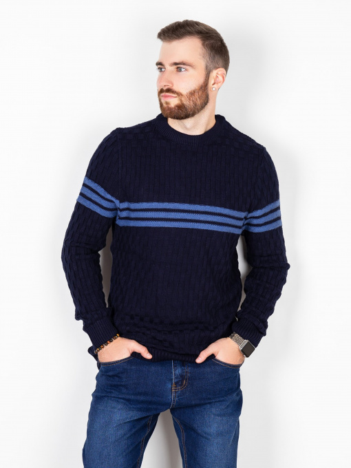 Джемпер ISSA Plus модель GN4-52_darkblue. Фото