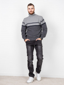 Свитер ISSA Plus модель GN4-53_grey. Фото