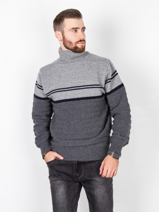 Свитер ISSA Plus модель GN4-53_grey. Фото