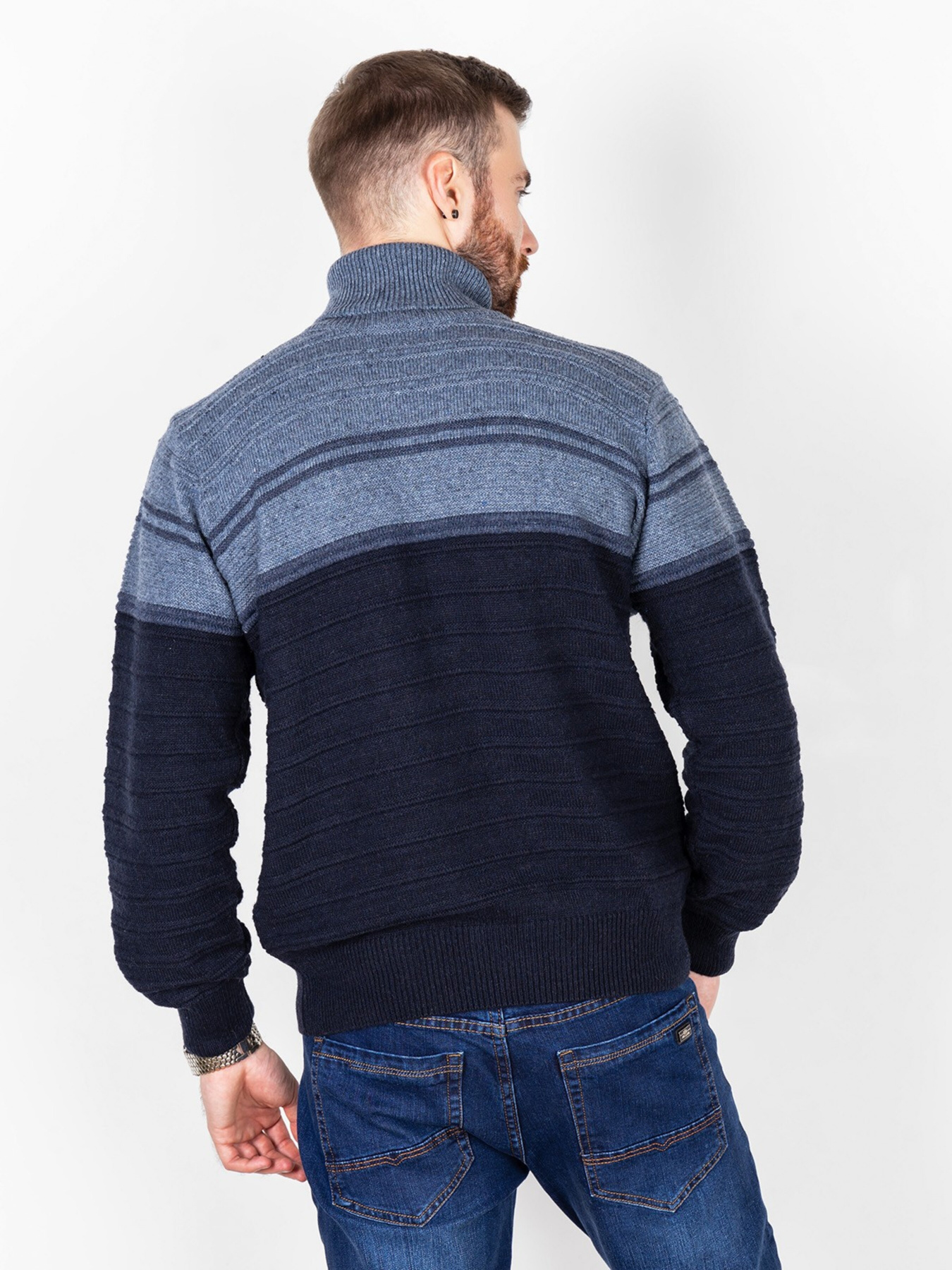 Светр ISSA Plus модель GN4-53_blue. Фото