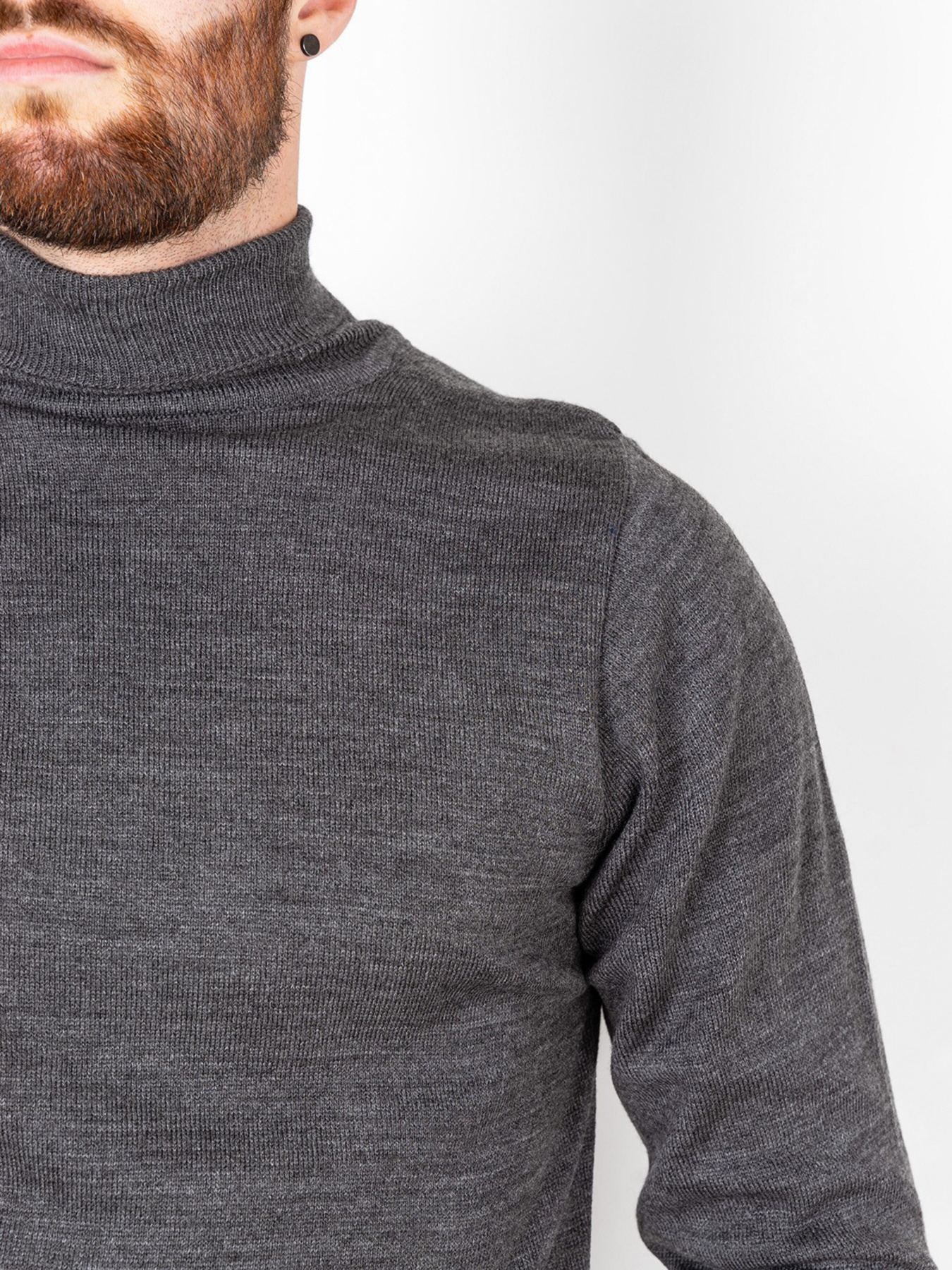 Водолазка ISSA Plus модель GN4-57_grey. Водолазка ISSA Plus модель GN4-57_grey. Фото