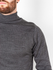 Водолазка ISSA Plus модель GN4-57_grey. Водолазка ISSA Plus модель GN4-57_grey. Фото