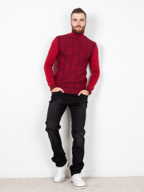 Водолазка ISSA Plus модель GN4-59_red. Водолазка ISSA Plus модель GN4-59_red. Фото