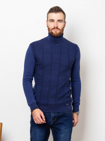 Водолазка ISSA Plus модель GN4-59_blue. Водолазка ISSA Plus модель GN4-59_blue. Фото