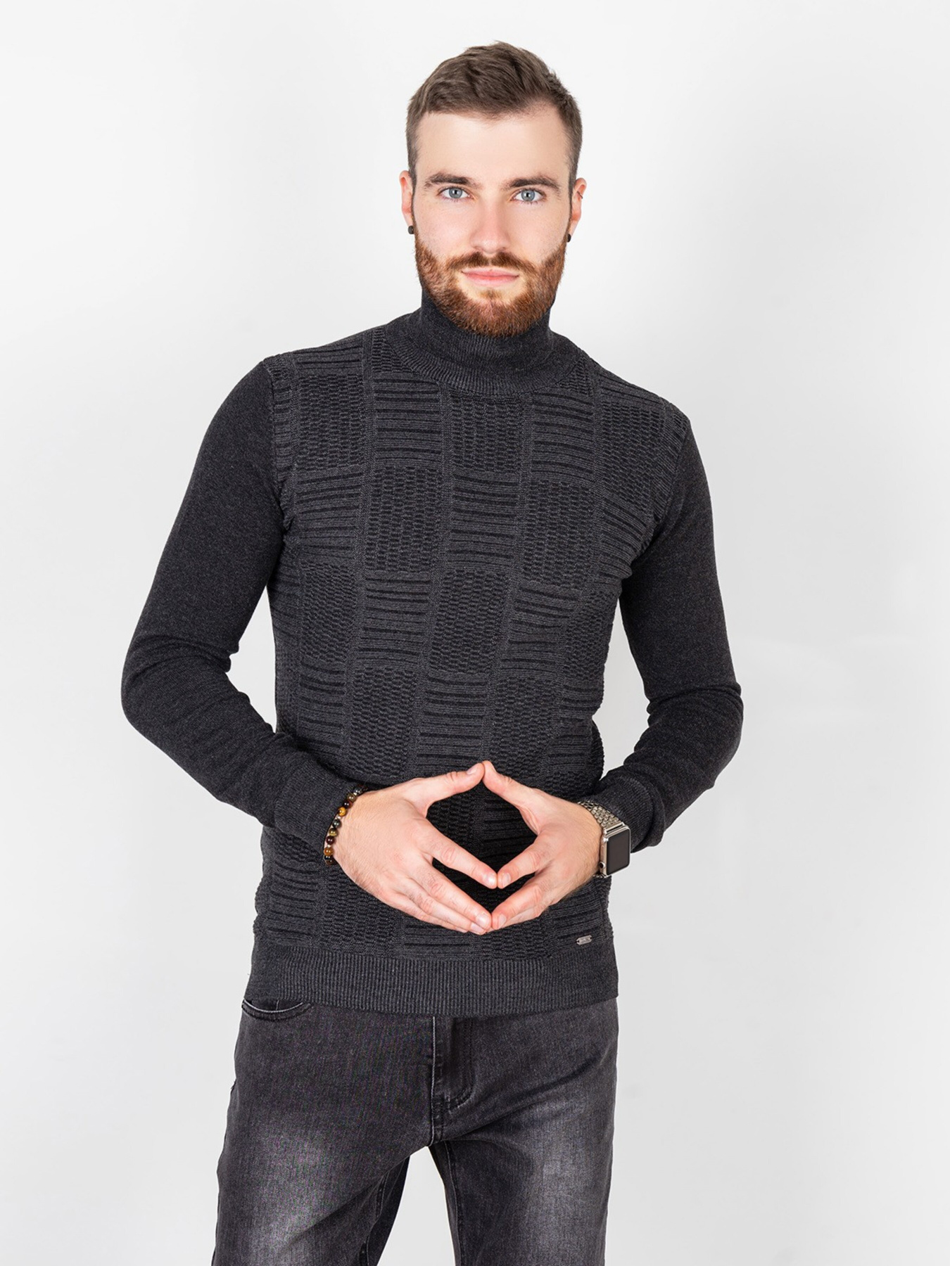 Водолазка ISSA Plus модель GN4-59_black. Фото