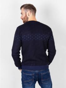 Джемпер ISSA Plus модель GN4-65_darkblue. Фото