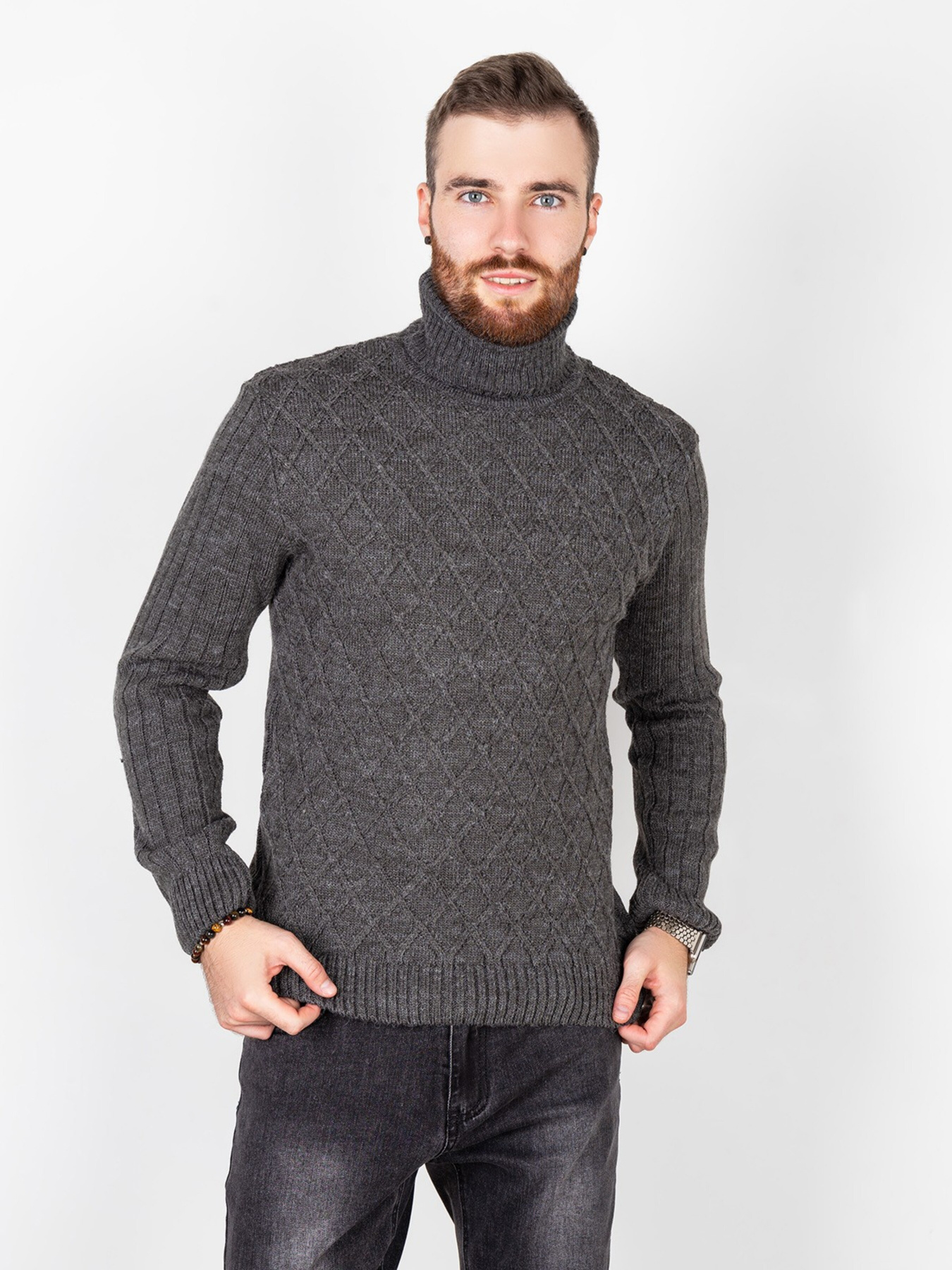 Светр ISSA Plus модель GN4-66_grey. Фото