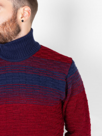 Свитер ISSA Plus модель GN4-72_burgundy. Фото