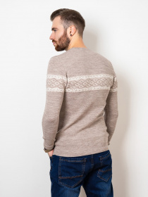 Джемпер ISSA Plus модель GN4-75_beige. Фото