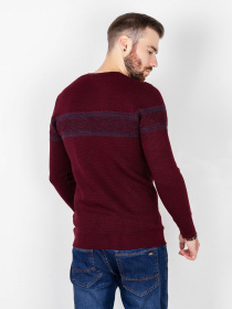Джемпер ISSA Plus модель GN4-75_burgundy. Фото