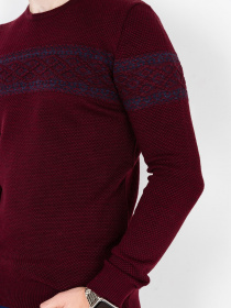 Джемпер ISSA Plus модель GN4-75_burgundy. Джемпер ISSA Plus модель GN4-75_burgundy. Фото