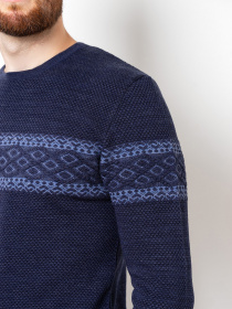 Джемпер ISSA Plus модель GN4-75_darkblue. Фото