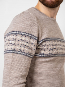 Джемпер ISSA Plus модель GN4-76_beige. Фото