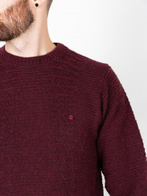 Джемпер ISSA Plus модель GN4-78_burgundy. Фото