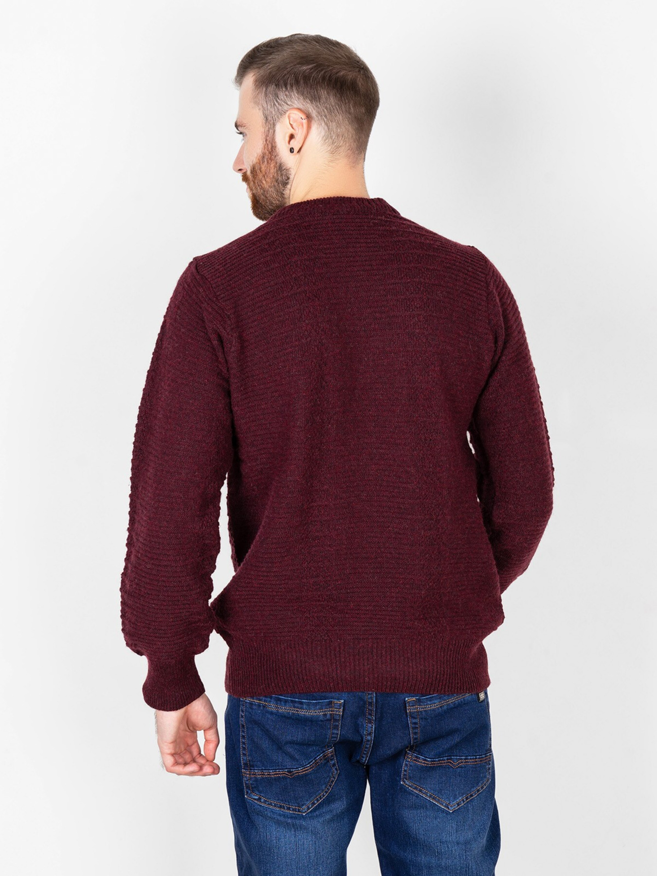 Джемпер ISSA Plus модель GN4-78_burgundy. Джемпер ISSA Plus модель GN4-78_burgundy. Фото