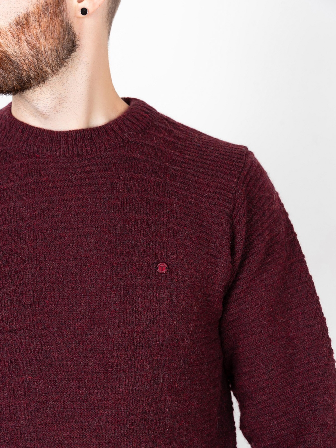 Джемпер ISSA Plus модель GN4-78_burgundy. Джемпер ISSA Plus модель GN4-78_burgundy. Фото