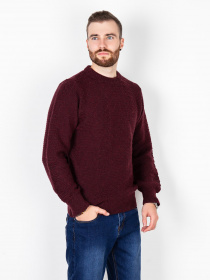 Джемпер ISSA Plus модель GN4-78_burgundy. Джемпер ISSA Plus модель GN4-78_burgundy. Фото