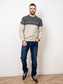 Джемпер ISSA Plus модель GN4-82_grey. Фото