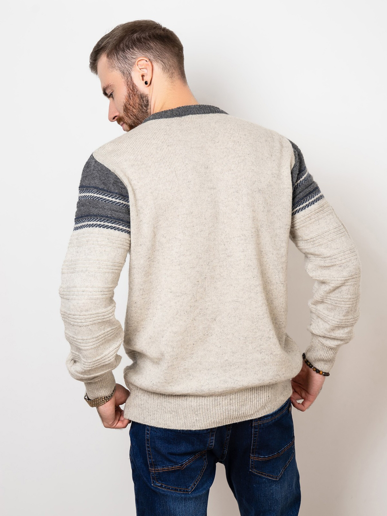 Джемпер ISSA Plus модель GN4-82_grey. Фото