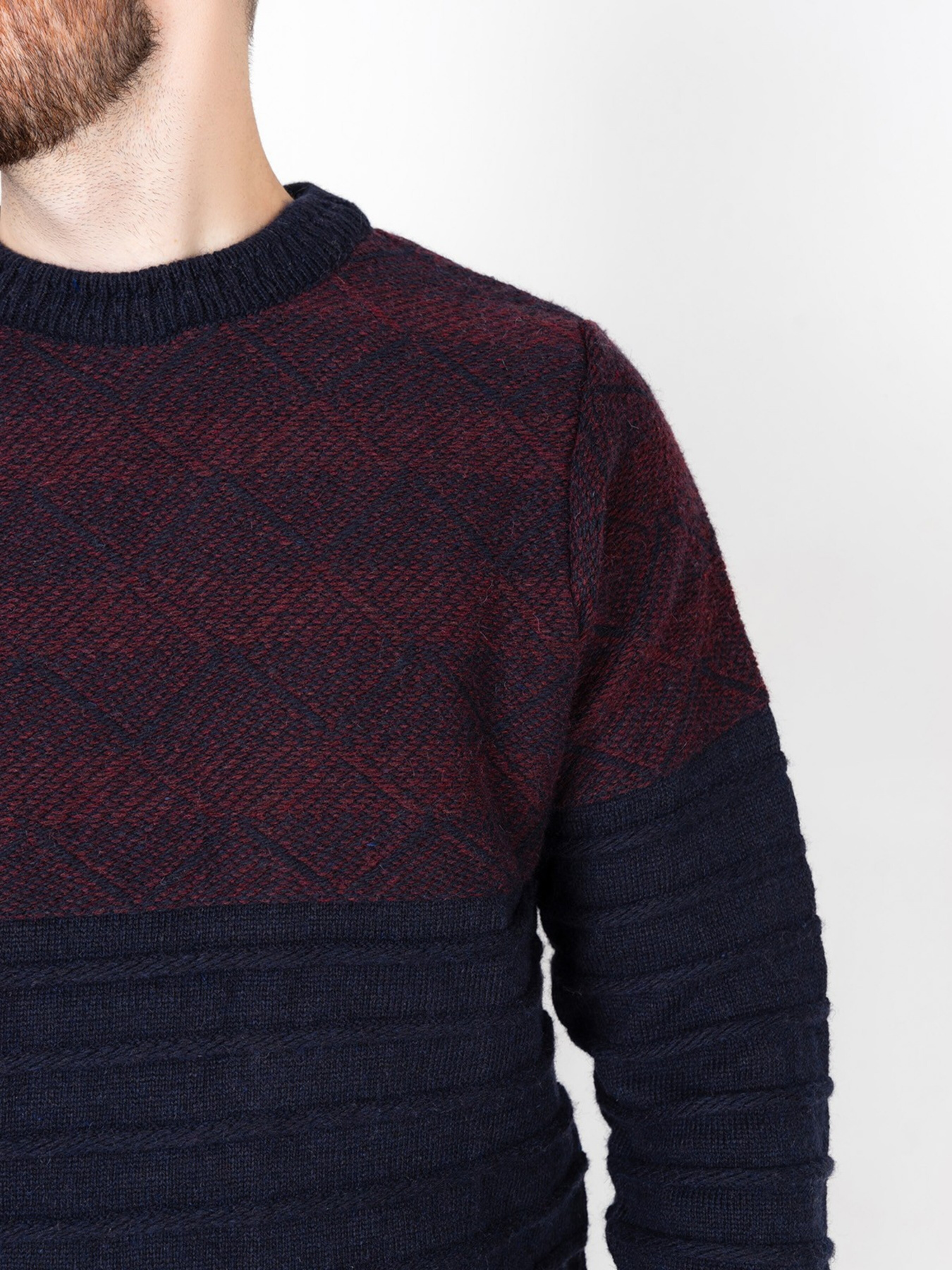 Джемпер ISSA Plus модель GN4-83_darkblue. Фото