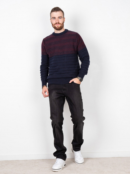 Джемпер ISSA Plus модель GN4-83_darkblue. Фото