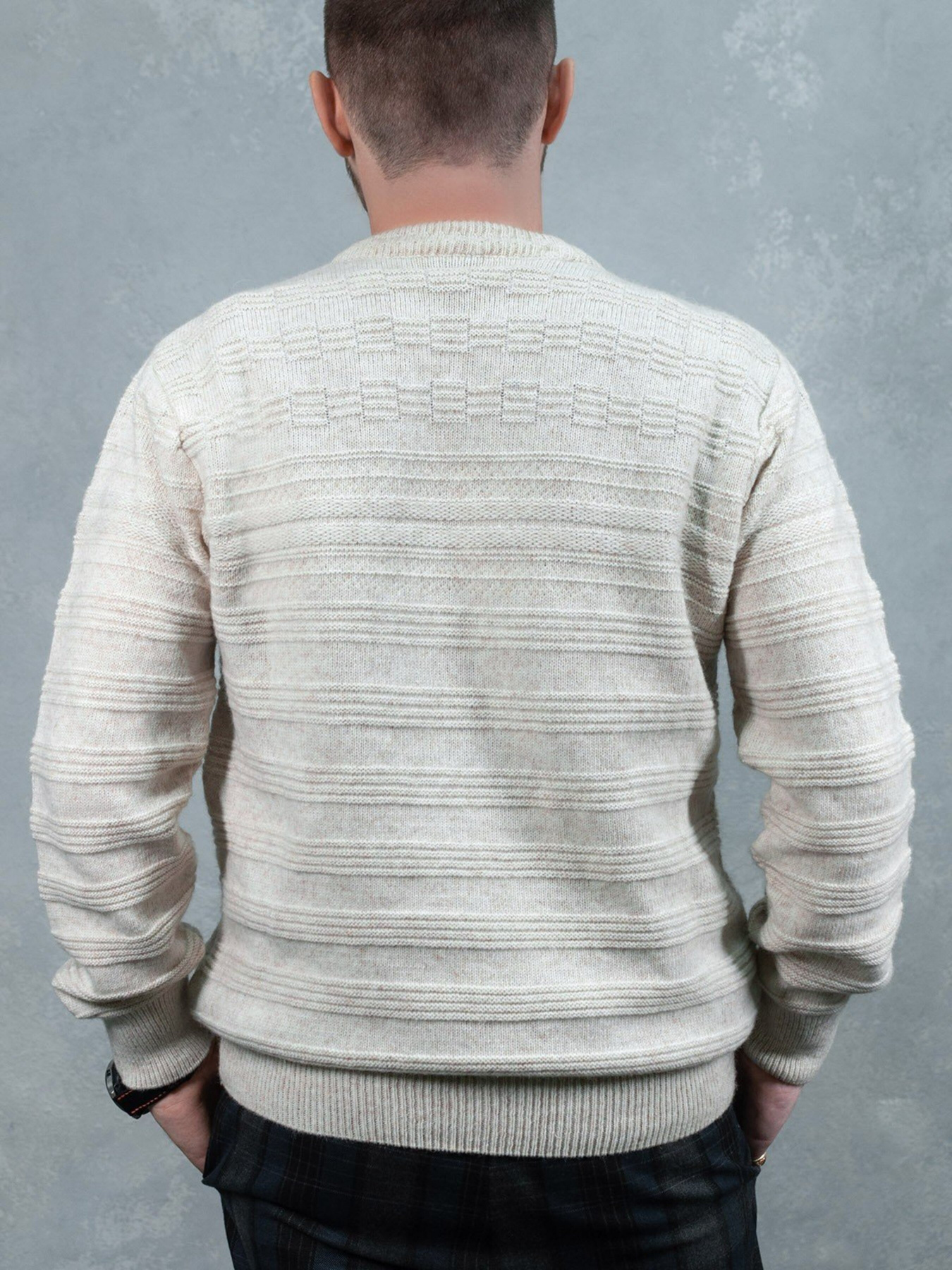 Джемпер ISSA Plus модель GN4-84_beige. Фото