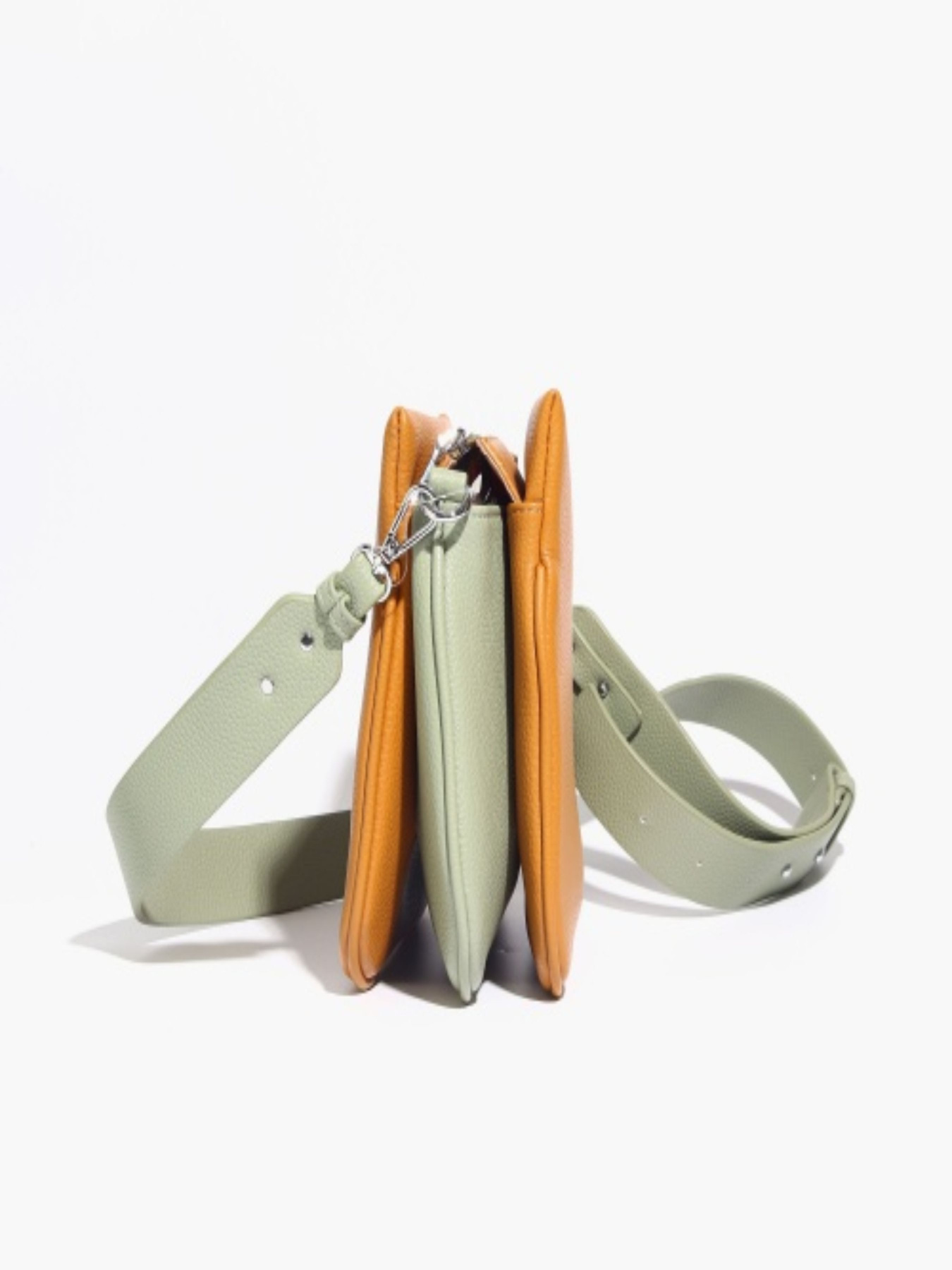 Кросс-боди Angelo Vani модель 3700CR_Brown-Green Фото