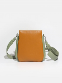 Кросс-боди Angelo Vani модель 3700CR_Brown-Green Фото