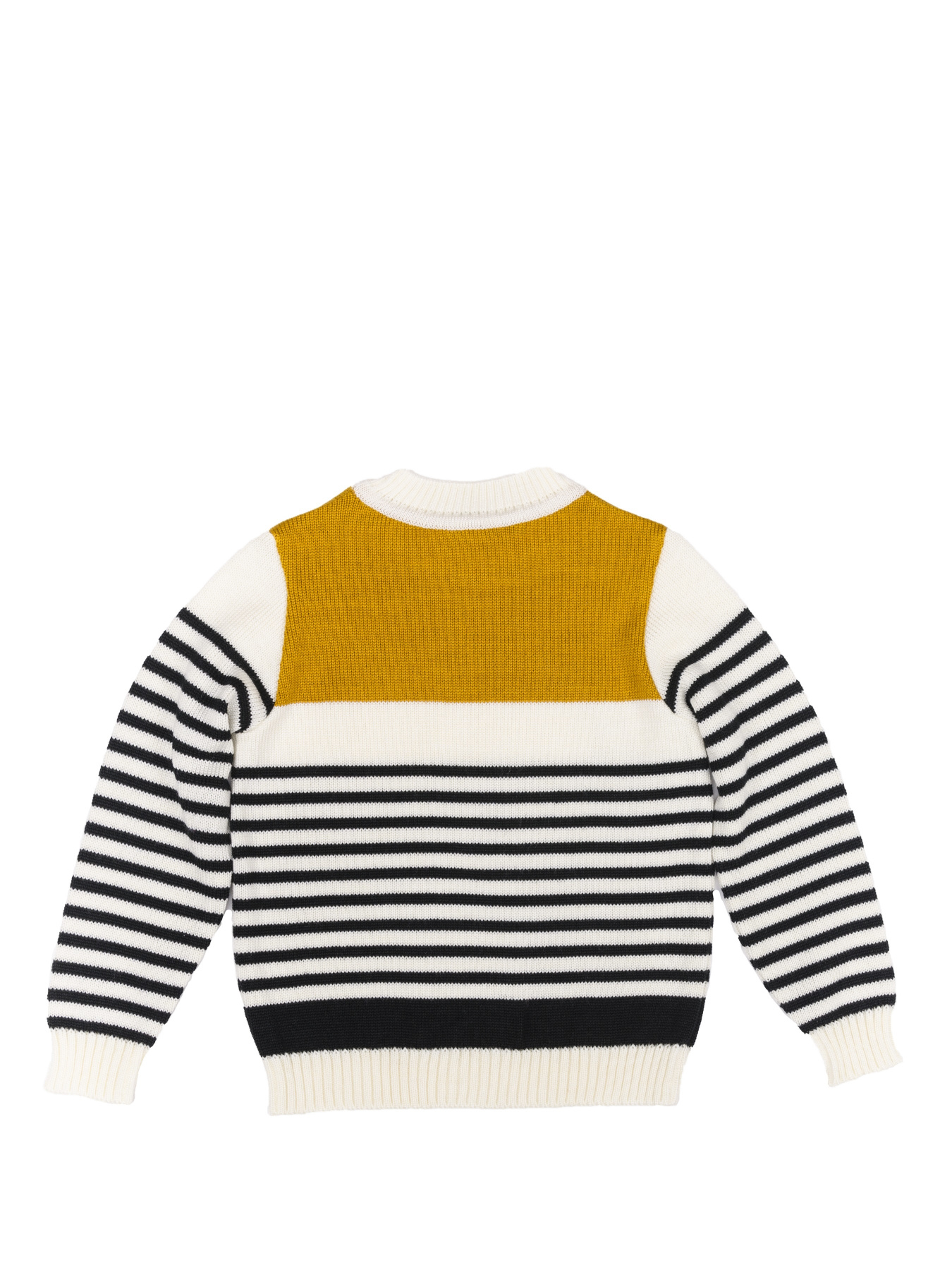 Джемпер плетеный полосатый желто-черный модель 72-17-001 Фото