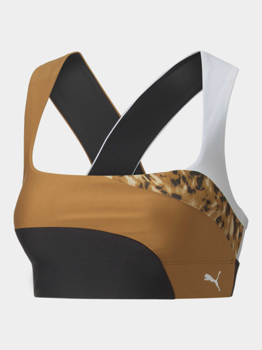 Спортивный топ PUMA Mid Impact Safari Glam Bra модель 522240 Фото