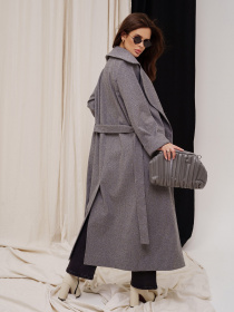 Пальто ISSA Plus модель 13541_grey. Фото