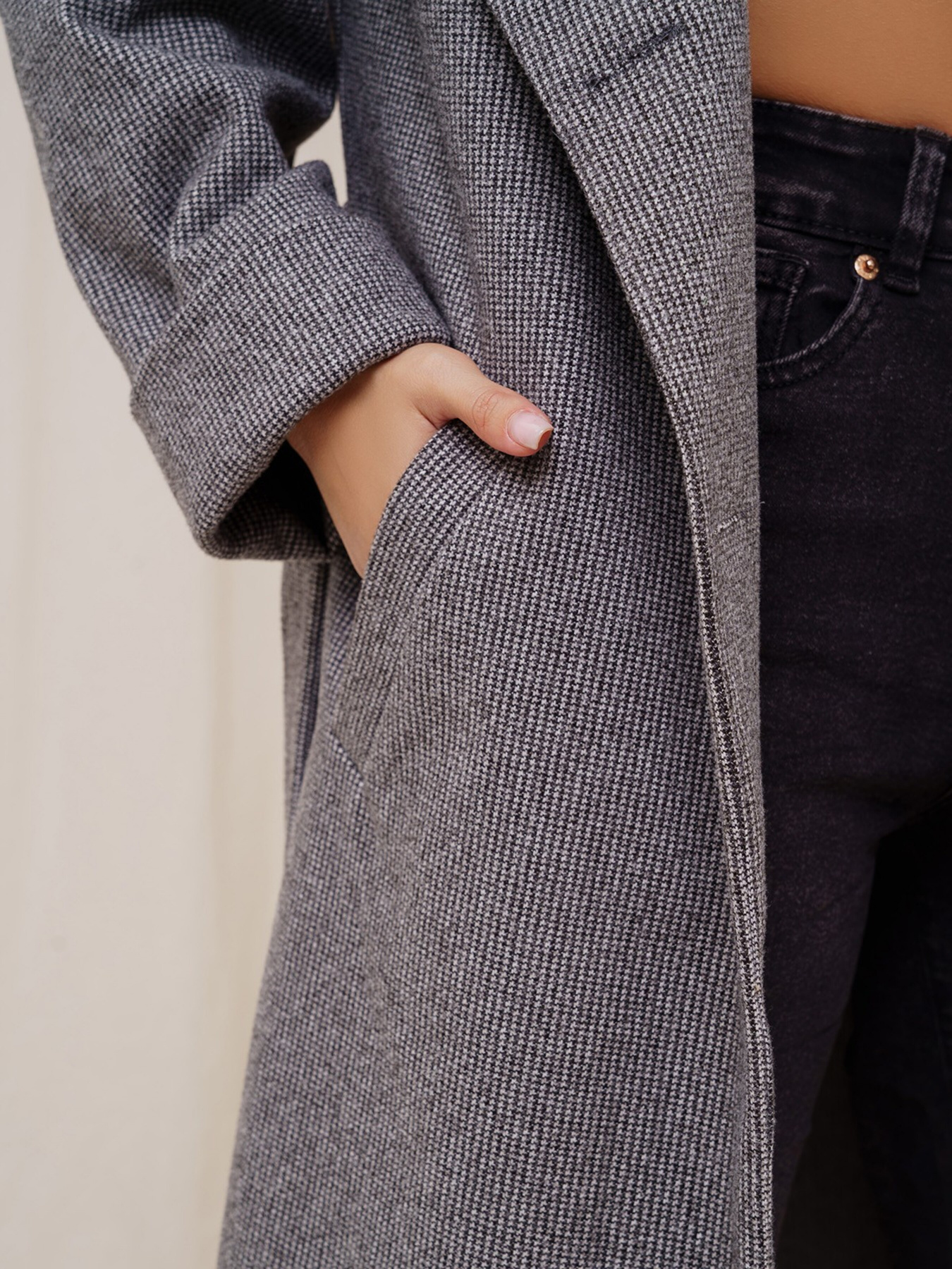 Пальто ISSA Plus модель 13541_grey. Фото