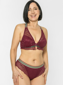 Бюстгальтер Brabrabra модель SLZ21501017_darkred Фото