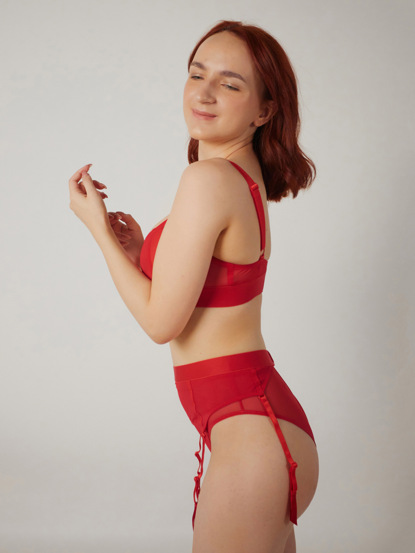 Нижнее белье Brabrabra Пояс для панчох модель SLZ22102006_reddened Фото