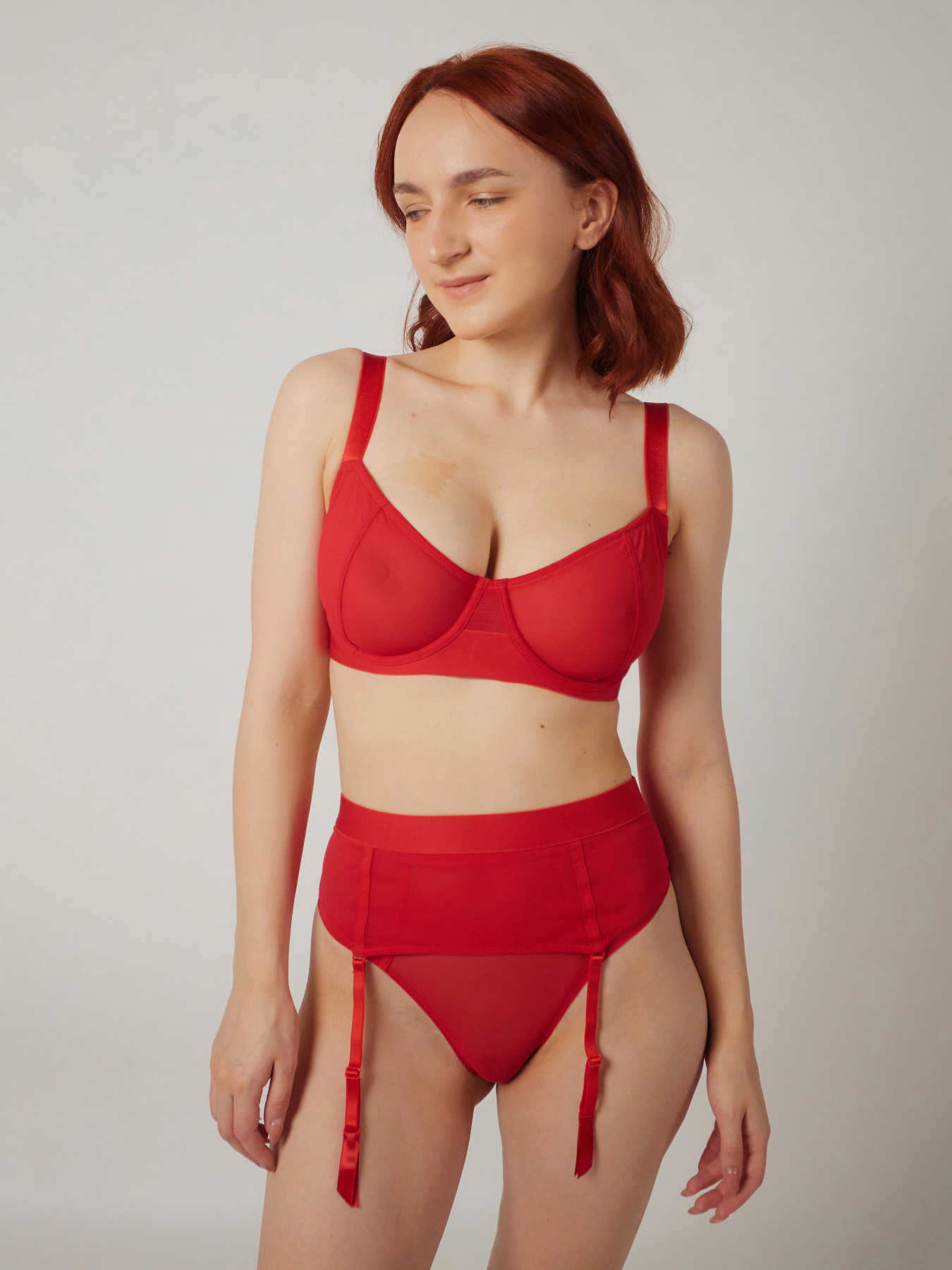 Нижня білизна Brabrabra Пояс для панчох модель SLZ22102006_reddened Фото