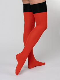 Панчохи Brabrabra модель SLZ1201_red-black Фото