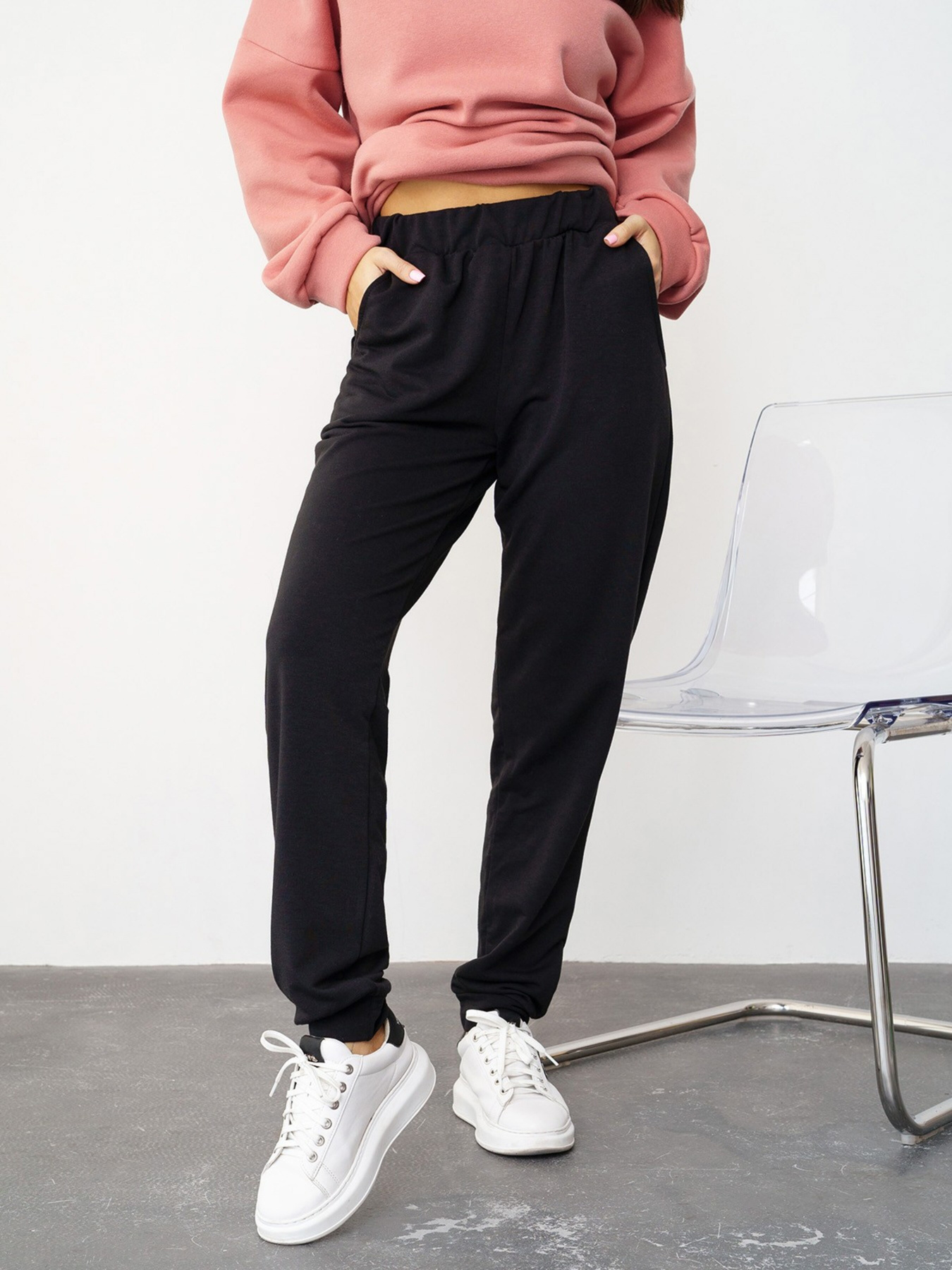 Спортивні штани ISSA Plus модель 13567_black Фото