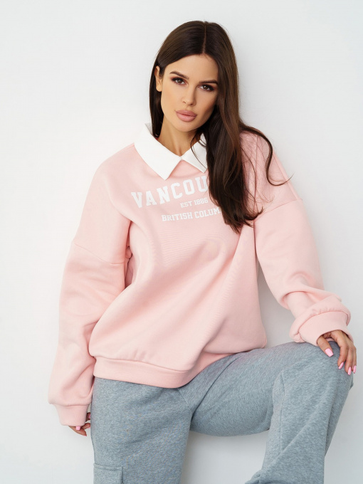 Свитшот ISSA Plus модель SA-427_pink Фото