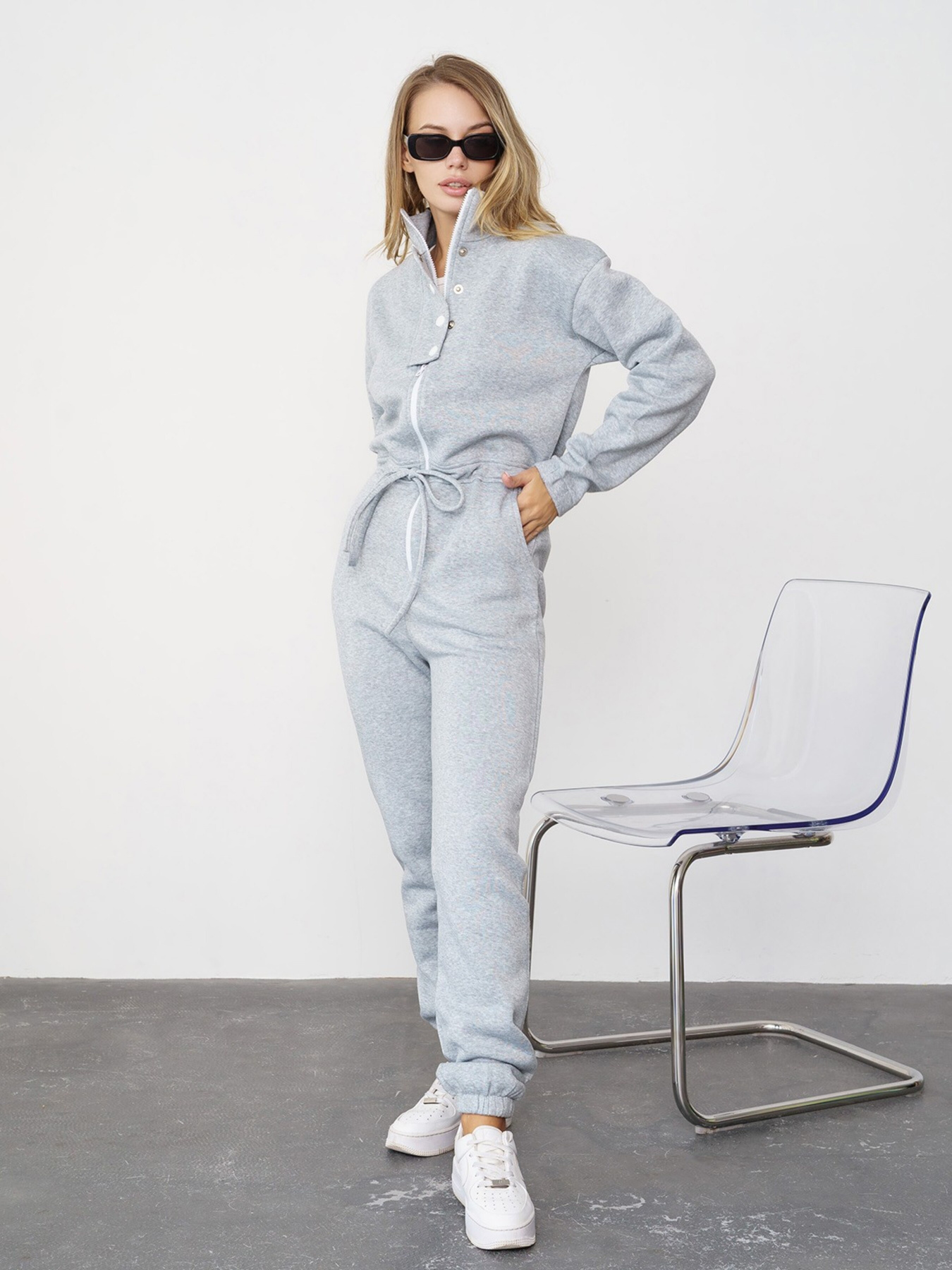 Комбинезон ISSA Plus модель 13562_lightgray Фото