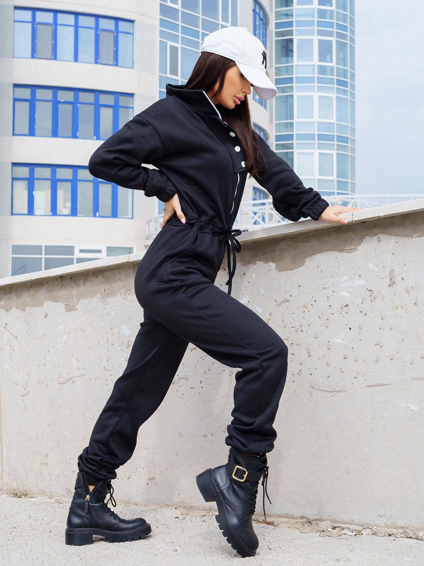 Комбінезон ISSA Plus модель 13562_black Комбінезон ISSA Plus модель 13562_black Фото